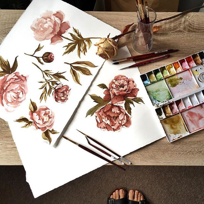 Kokon niemowlęcy 2w1 Vintage Peonies