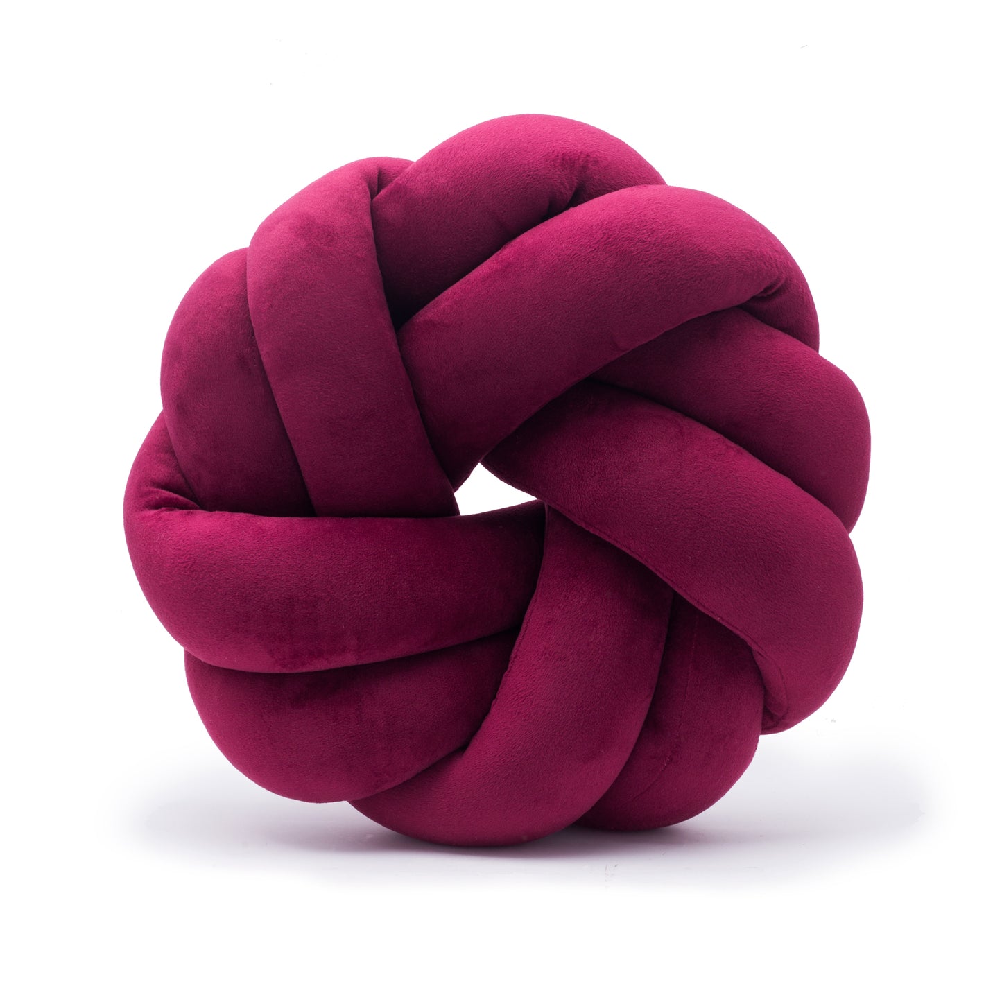 Poduszka Knot Pillow Burgundowa