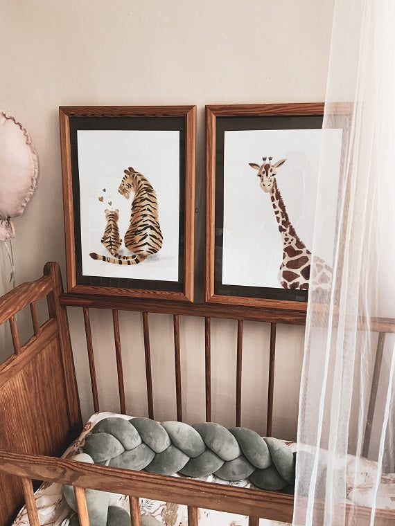 Plakat Wild Safari - Żyrafa