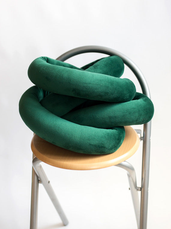 Chain Pillow Butelkowa Zieleń
