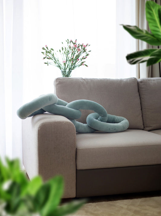 Chain Pillow Szałwia