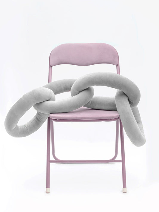 Chain Pillow Jasnoszary