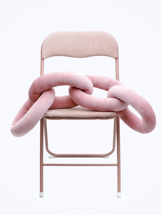 Chain Pillow Różowa