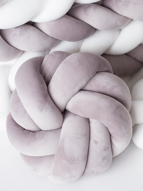 Poduszka Knot Pillow Ciemnoszara