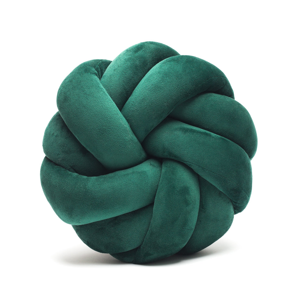 Poduszka Knot Pillow Butelkowa Zieleń