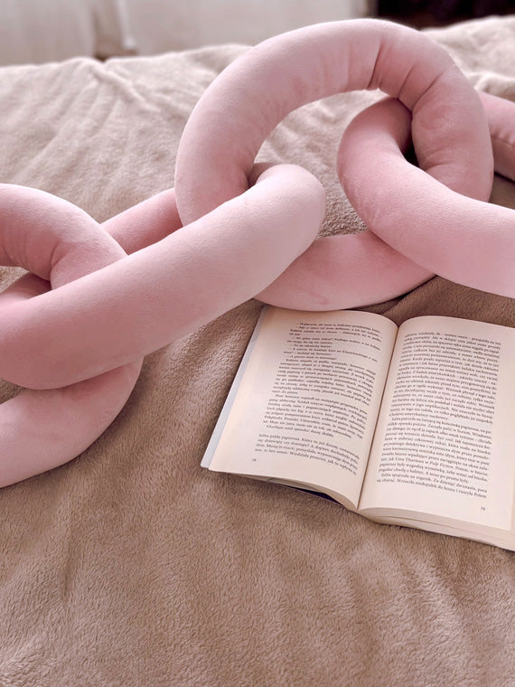 Chain Pillow Różowa