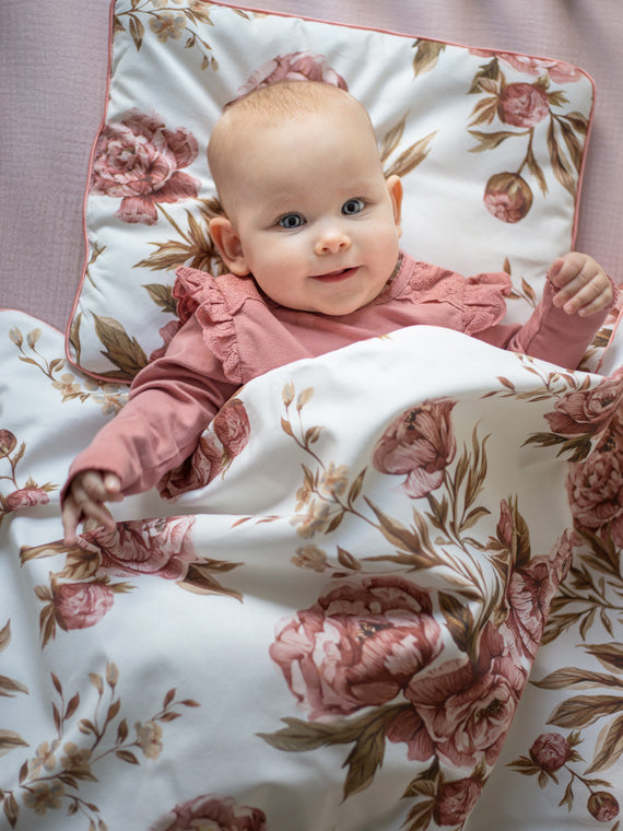 Komplet pościeli bawełnianej Vintage Peonies