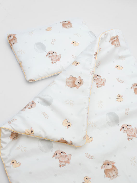 Komplet pościeli bawełnianej Bunny & Ducky