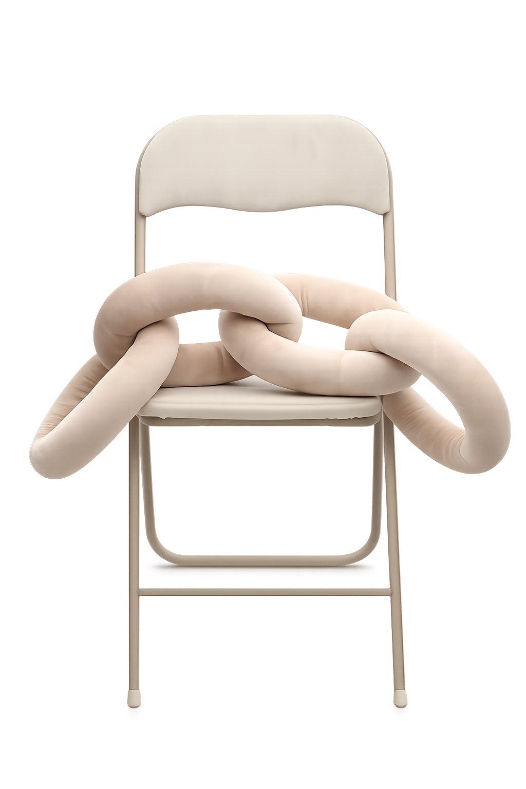 Chain Pillow Beżowa