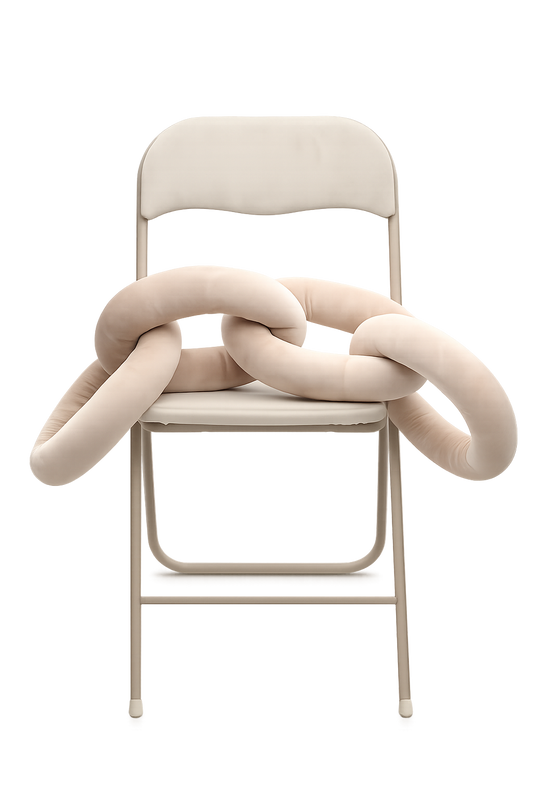 Chain Pillow Beżowa