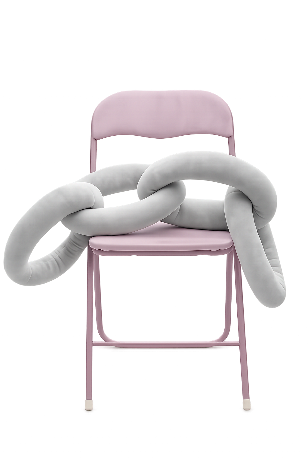 Chain Pillow Jasnoszary