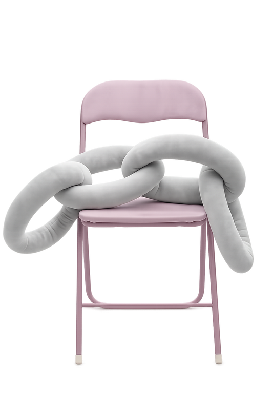 Chain Pillow Jasnoszary