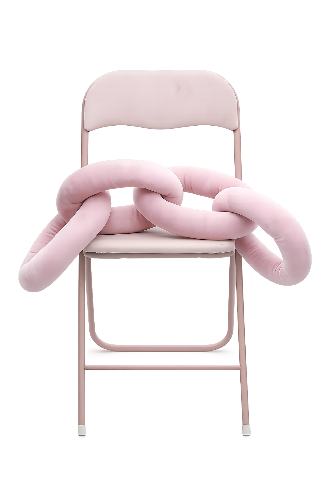 Chain Pillow Różowa