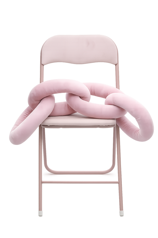 Chain Pillow Różowa