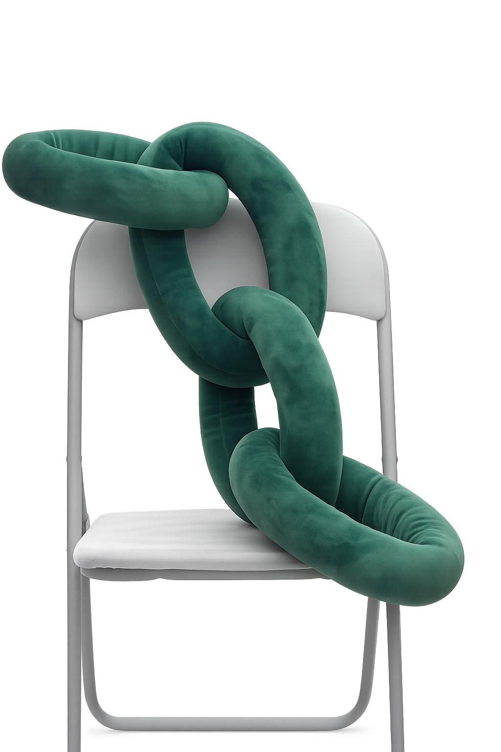 Chain Pillow Butelkowa Zieleń