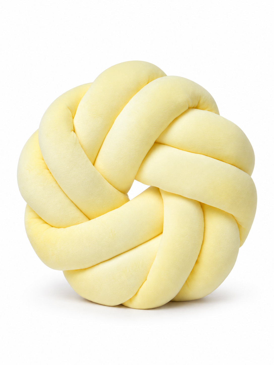 Poduszka Knot Pillow Żółta (butter yellow)