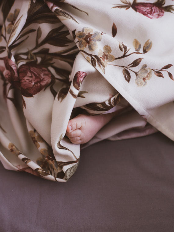 Otulacz bambusowy Vintage Peonies