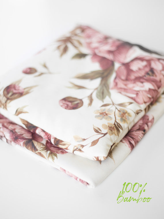 Otulacz bambusowy Vintage Peonies