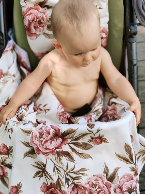 Otulacz bambusowy Vintage Peonies