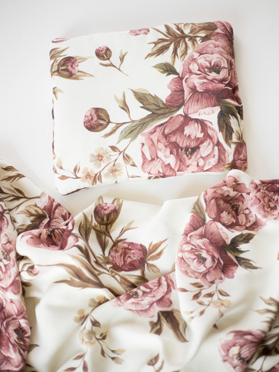 Otulacz bambusowy Vintage Peonies