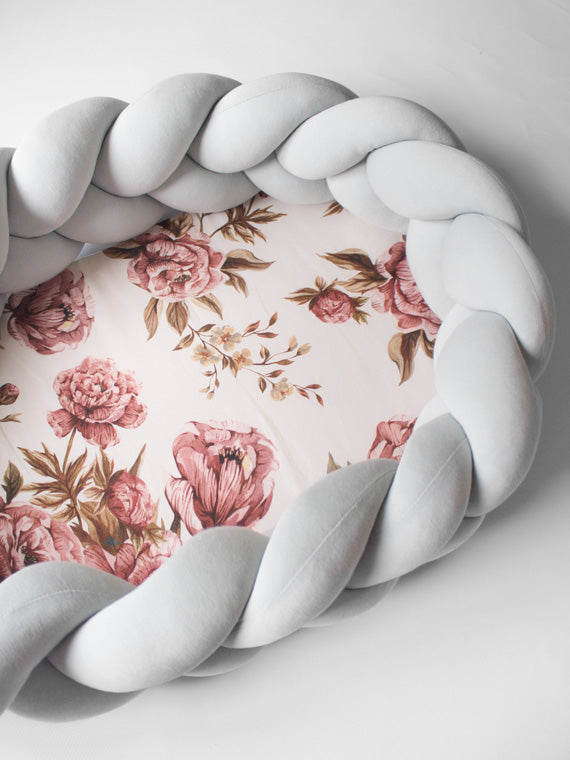 Kokon niemowlęcy 2w1 Vintage Peonies