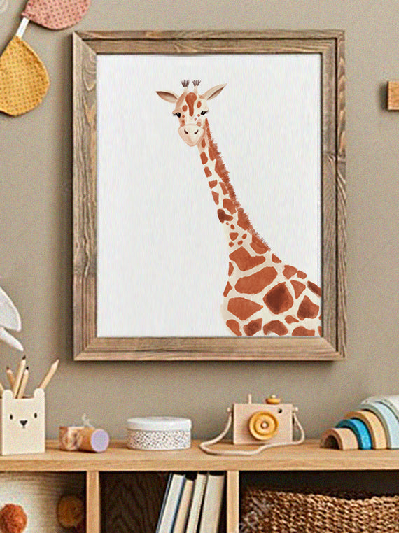 Plakat Wild Safari - Żyrafa