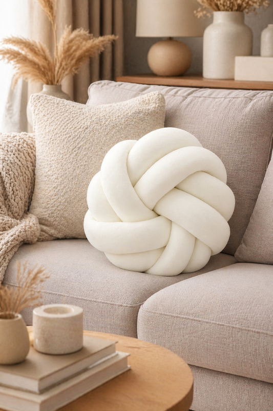 Poduszka Knot Pillow Biała