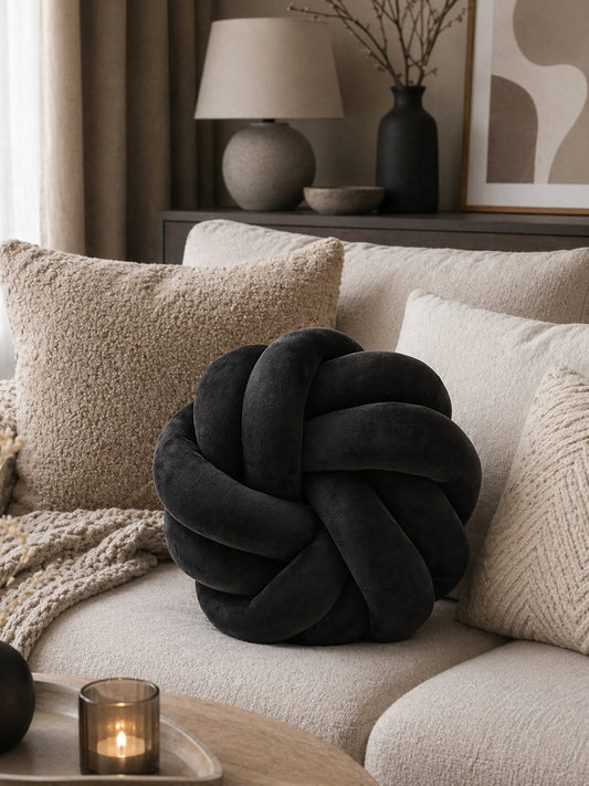 Poduszka Knot Pillow Czarna