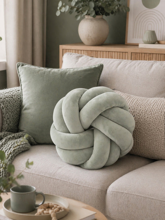 Poduszka Knot Pillow Szałwia